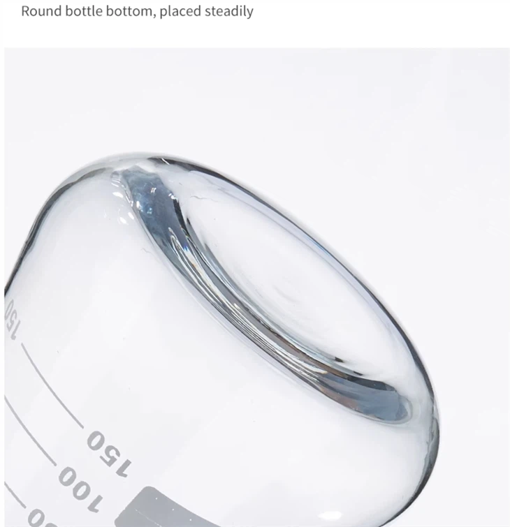 BKMAM Hot Sale Laboratory Use Borosilicate Glass 3.3 Narrow Neck Conical Flask Erlenmeyer Flask