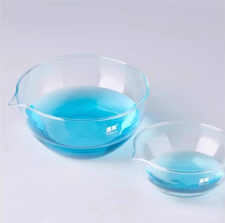 Lab Boro 3.3 Glass Evaporating Dish For Laboratory Use Round Bottom Evaporating Dish Lab Evaporating Dish