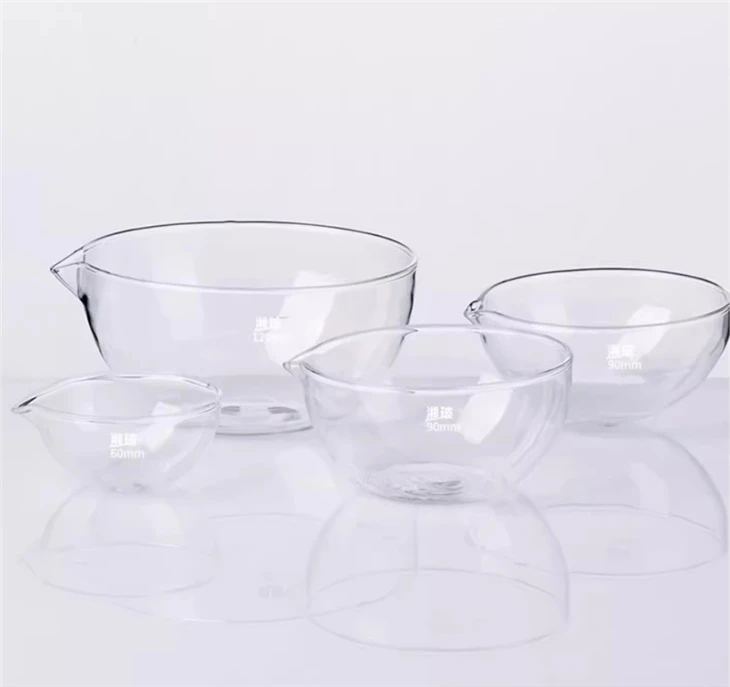 Lab Boro 3.3 Glass Evaporating Dish For Laboratory Use Round Bottom Evaporating Dish Lab Evaporating Dish